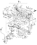 Page C Diagram and Parts List for 131-808H000 Deck H -1991 MTD Lawn Tractor