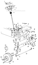Page E Diagram and Parts List for 131659F 1991 MTD Lawn Tractor