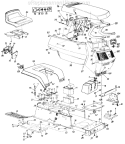 Page C Diagram and Parts List for 131684G 1991 MTD Lawn Tractor