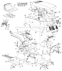 Page E Diagram and Parts List for 131704F 1991 MTD Lawn Tractor