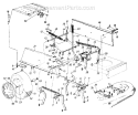 Page D Diagram and Parts List for 131734G 1991 MTD Lawn Tractor