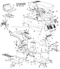 Page E Diagram and Parts List for 131734G 1991 MTD Lawn Tractor