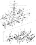 Page H Diagram and Parts List for 131734G 1991 MTD Lawn Tractor