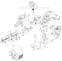 Page E Diagram and Parts List for 131754F 1991 MTD Lawn Tractor
