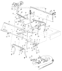 Page D Diagram and Parts List for 131784G 1991 MTD Lawn Tractor