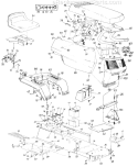 Page E Diagram and Parts List for 131784G 1991 MTD Lawn Tractor