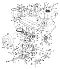 Page D Diagram and Parts List for 132-312D033 73527 -1992 MTD Lawn Tractor