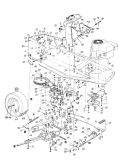 Page D Diagram and Parts List for 132-451F009 1992 MTD Lawn Tractor