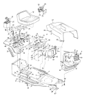 Page E Diagram and Parts List for 132-450F157 1992 MTD Lawn Tractor