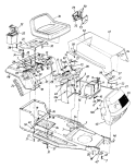 Page F Diagram and Parts List for 132-450F157 1992 MTD Lawn Tractor