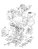 Page D Diagram and Parts List for 132-452F033 40374 -1992 MTD Lawn Tractor