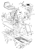 Page E Diagram and Parts List for 132-510B192 1992 MTD Lawn Tractor