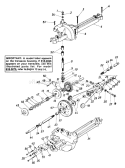Page H Diagram and Parts List for 132-551-000 Deck C -1992 MTD Lawn Tractor