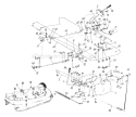Page B Diagram and Parts List for 132-511-000 w/32" or 38" Decks -1992 MTD Lawn Tractor