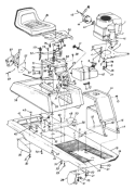 Page E Diagram and Parts List for 132-520B033 75526 -1992 MTD Lawn Tractor