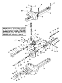 Page H Diagram and Parts List for 132-520B033 75526 -1992 MTD Lawn Tractor