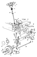 Page K Diagram and Parts List for 132-659G033 75528 -1992 MTD Lawn Tractor