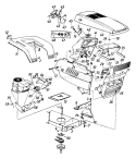 Page E Diagram and Parts List for 132-6696314 1992 MTD Lawn Tractor