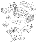 Part Location Diagram of 731-1367 MTD Steering Column Brg.