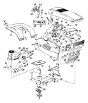 Page E Diagram and Parts List for 132-679G000 1992 MTD Lawn Tractor