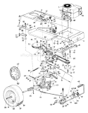 Page D Diagram and Parts List for 132-690G023 1992 MTD Lawn Tractor