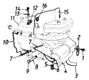 Page F Diagram and Parts List for 132-729G000 1992 MTD Lawn Tractor