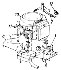 Page G Diagram and Parts List for 132-739-000 Style 0 -1992 MTD Lawn Tractor