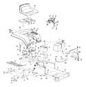 Page G Diagram and Parts List for 132-719-000 Style 9 -1992 MTD Lawn Tractor