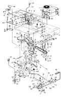 Page F Diagram and Parts List for 132-760G000 1992 MTD Lawn Tractor