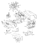 Page D Diagram and Parts List for 132-800H000 1992 MTD Lawn Tractor