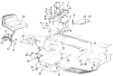 Page F Diagram and Parts List for 132-809H000 1992 MTD Lawn Tractor