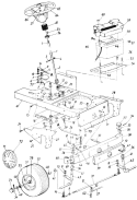 Page G Diagram and Parts List for 132-800H000 1992 MTD Lawn Tractor