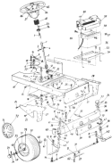 Page G Diagram and Parts List for 132-809H033 72771 -1992 MTD Lawn Tractor