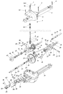 Page G Diagram and Parts List for 13357-9 1989 MTD Lawn Tractor