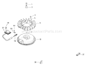 Page O Diagram and Parts List for 1332G 55AD210Q195 - 2000 MTD Lawn Mower