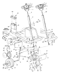 Part Location Diagram of 683-0045 MTD Steering Gear Support Brkt.