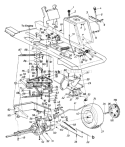 Page C Diagram and Parts List for 133B560B033 75526 -1993 MTD Lawn Tractor