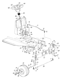 Page E Diagram and Parts List for 133E452F000 1993 MTD Lawn Tractor
