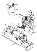 Page E Diagram and Parts List for 133H671F002 1993 MTD Lawn Tractor