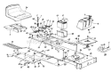 Page G Diagram and Parts List for 133H671F002 1993 MTD Lawn Tractor