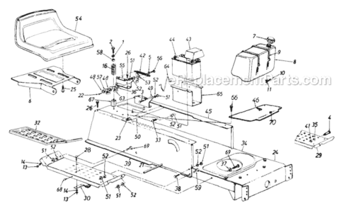 Part Location Diagram of 17953 MTD Hitch Plate