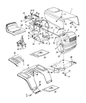 Hood Style 7 Diagram and Parts List for 133K677G098 1993 MTD Lawn Tractor