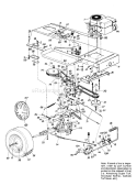 Page D Diagram and Parts List for 133L670F084 1993 MTD Lawn Tractor