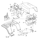 Page F Diagram and Parts List for 133L690G000 1993 MTD Lawn Tractor