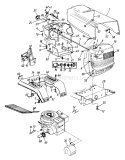 Page F Diagram and Parts List for 133M617G000 1993 MTD Lawn Tractor