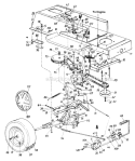 Page E Diagram and Parts List for 133P670G129 1993 MTD Lawn Tractor