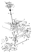 Page H Diagram and Parts List for 133P670G129 1993 MTD Lawn Tractor
