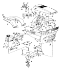 Page D Diagram and Parts List for 133P679H000 1993 MTD Lawn Tractor