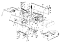 Page B Diagram and Parts List for 133Q678H736 4803110 -1993 MTD Lawn Tractor