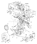 Page F Diagram and Parts List for 133Q678H736 4803110 -1993 MTD Lawn Tractor